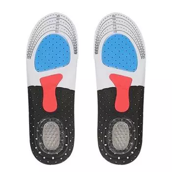 1 пара стелек с силиконовой подошвой для обуви, сетчатые, дезодорирующие, дышащие, стельки для бега для ног, мужские и женские 35-40(1pairs)