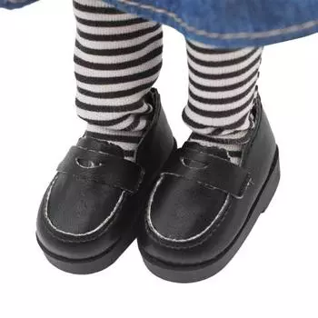 1 пара стильных носимых нескользящих мини-туфель для девочек, ролевая игрушка для модели игрового домика белый