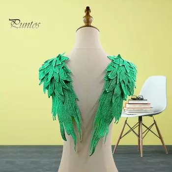 1 пара стильных плечевых украшений широкого применения, полиэстер в форме крыльев, элегантные плечевые костюмы для девочек красный