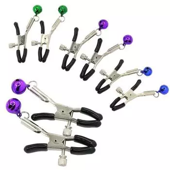 1 пара стимуляторов груди для взрослых, зажим для сосков с колокольчиком, не пирсинг, сексуальная игрушка
