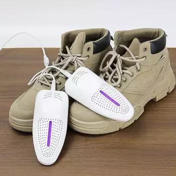 1 пара сушилок для обуви, устраняет запах, дезинфицирует обувь, быстро нагревает осушение, сушка на 360 градусов, энергосберегающая сушилка для обуви белый