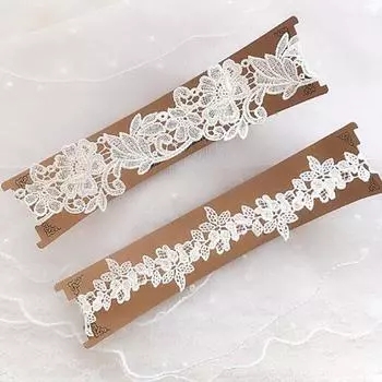 1 пара свадебных подвязок для невесты, кружевной комплект подвязок для невесты, женские подвязки для свадьбы, выпускного вечера, пояса для чулок для ног чёрный
