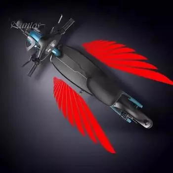 1 пара светодиодных фонарей для мотоцикла, универсальный фонарь с логотипом Angel Wing, водонепроницаемый прожектор для мотоцикла, подарок любителям мото белый