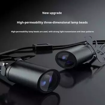 1 пара светодиодных фонарей для мотоцикла, универсальные тени с логотипом в виде крыла ангела белый