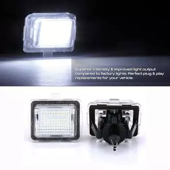 1 пара светодиодных фонарей номерного знака A2218200456 для Mercedes W204 W212 W221 C E S класса