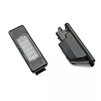 1 пара светодиодных фонарей номерного знака для Peugeot 106207Cc 308Cc 3008 Citroen Berlingo