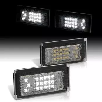 1 пара светодиодных фонарей подсветки номерного знака белого цвета для BMW Mini R50 R52 R53 Cooper 51247114535