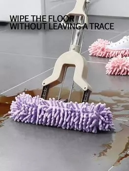 1 пара тапочек из синели, носки для ног, многофункциональная насадка для швабры, ленивый чехол для обуви, пылесборник