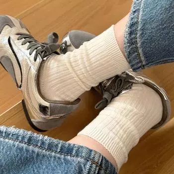 1 пара теплых носков, повседневные носки, носки с круглым вырезом, спортивные носки, высокие носки, однотонные, с вентиляцией