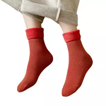 1 пара теплых шерстяных кашемировых носков для защиты от холода и снега, мягкие носки для сна, носки для отдыха на воде, теплые кашемировые носки для женщин, толстые