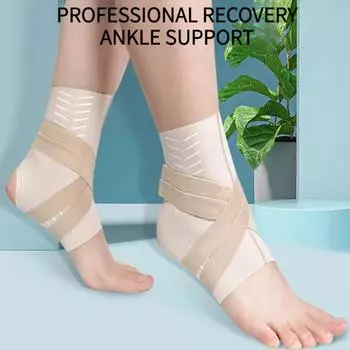 1 пара тонких фиксирующих ремней для защиты лодыжки, поддерживающих лодыжку, компрессионных ремней для поддержки лодыжки S