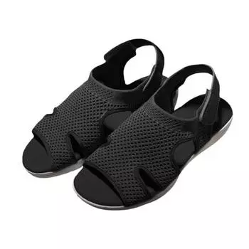 1 пара тонких женских сандалий, стильные эластичные сандалии с открытым носком 38 хаки