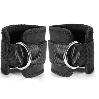 1 пара тренажерного зала, тяжелая атлетика, восстановление силы ног, защита для поддержки лодыжки, регулируемая защита для лодыжки чёрный