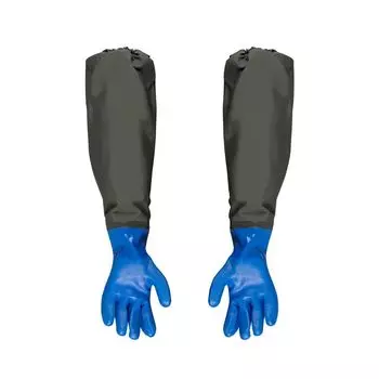 1 пара удлиненных защитных водонепроницаемых перчаток для защиты труда, многоразовые рабочие перчатки для сада и улицы 1 Pair