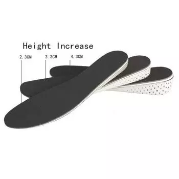 1 пара удобных стельок для увеличения роста для женщин и мужчин, унисекс, стельки из пены с эффектом памяти, обувь Half insoles 2CM