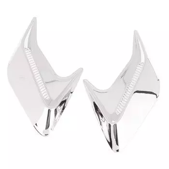 1 пара углеродного волокна автомобильные жабры акулы имитация вентиляционного отверстия боковой воздухозаборник украшение капота выпускное отверстие для воздуха автомобиля A