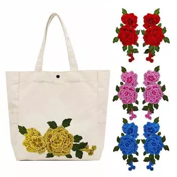 1 пара украшений платья, цветок розы, швейный мотив, сделай сам, нашивки, кружевная аппликация, вышивка, ткань, ремесло жёлтый