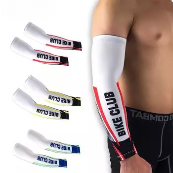 1 пара уличных УФ-защиты, летние рукава для езды на велосипеде, нарукавники, рукава-приливы, солнцезащитный крем, рукав из ледяного шелка для мужчин и женщин M красный