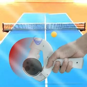 1 пара улучшенной ручки для настольного тенниса, эргономичный дизайн, адаптер для настольного тенниса, VR-игры для Quest 3 белый