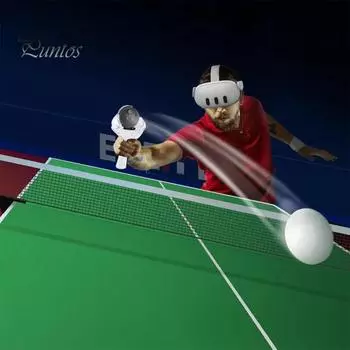 1 пара улучшенной ручки для настольного тенниса, эргономичный дизайн, адаптер для настольного тенниса, VR-игры для Quest 3 белый