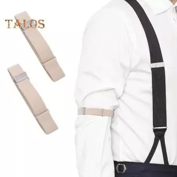 1 пара унисекс-браслетов, регулируемых из искусственной кожи шириной 2 см, однотонные эластичные манжеты для рукавов рубашки, аксессуары для вечеринок и свадеб серый