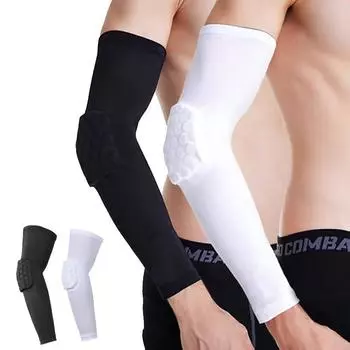 1 пара, унисекс, детская баскетбольная нарукавная повязка на руку, эластичная подставка для волейбола для мальчиков, бейсбольная поддержка для девочек, налокотник, повязка на руку, защита от солнца, снаряжение S чёрный