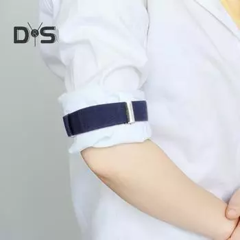 1 пара унисекс-повязок, регулируемых по ширине 2,5 см, однотонных, эластичных, для ножек, держателей рукавов, манжет, повязок для вечеринок, свадебных аксессуаров чёрный