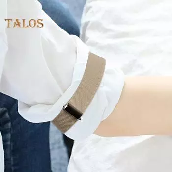 1 пара унисекс-повязок, регулируемых по ширине 2,5 см, однотонных, эластичных, для ножек, держателей рукавов, манжет, повязок для вечеринок, свадебных аксессуаров чёрный