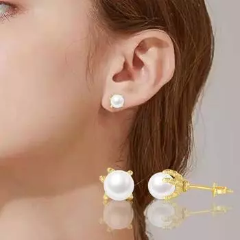 1 пара унисекс серег-гвоздиков с искусственным жемчугом, ювелирные изделия в стиле хип-хоп, винт E