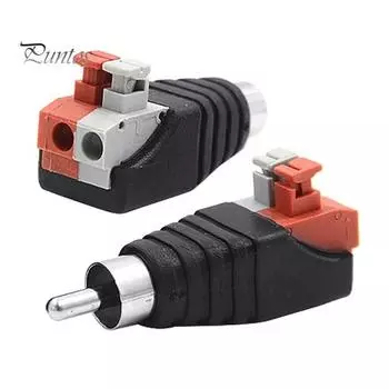 1 пара универсального кабеля для динамиков с аудиоадаптером типа «разъем RCA»