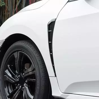 1 пара универсальных автомобильных боковых крыльев, декоративных крыльев, воздухозаборников, капота, крыльев, отделка жабр акулы для Honda, BMW, Benz