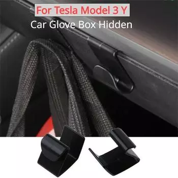 1 пара универсальных автомобильных держателей для перчаточного ящика спереди, совместимых с Tesla Model 3 Y, держателей для сумок с защитой от раскачивания, аксессуаров для зонтов
