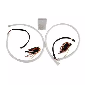 1 пара универсальных автомобильных фар с дневными ходовыми огнями, противотуманными фарами, передними и задними плафонами, декоративными огнями