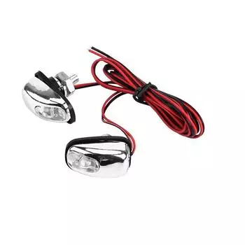 1 пара универсальных белых светодиодных фонарей, форсунки омывателя ветрового стекла