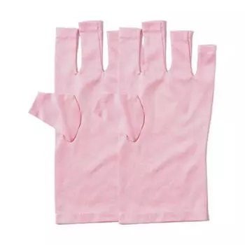 1 пара универсальных дышащих 2-цветных перчаток с защитой от УФ-излучения для защиты рук и маникюрных инструментов чёрный