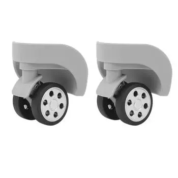 1 пара универсальных колес для багажа, профессиональные тихие износостойкие колеса для чемодана, замена для