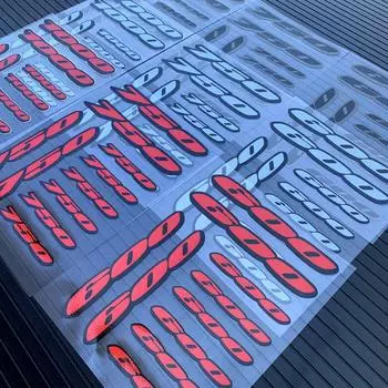 1 пара универсальных наклеек на заднюю часть обтекателя мотоцикла, эмблема для Honda Suzuki Kawasaki Yamaha для 600 750 1000cc Type 1