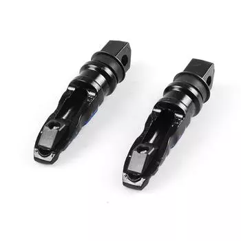 1 пара универсальных подножек для заднего пассажира мотоцикла, педали, подставка для ног, подножка для скутера, модификация педалей мотоцикла, алюминий чёрный