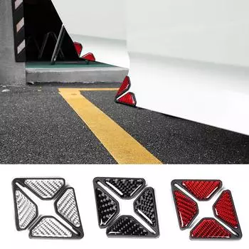 1 пара универсальных силиконовых накладок на угол двери автомобиля, защита бампера от царапин, защита от царапин, украшение автомобиля