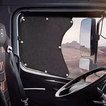 1 пара универсальных солнцезащитных козырьков на боковые окна для полугрузовиков, защита от ультрафиолета, охлаждающая дышащая сетка, пылезащитные автомобильные аксессуары