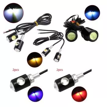 1 пара универсальных светодиодных мини-указателей поворота для мотоцикла в форме орлиного глаза для Kawasaki и Honda