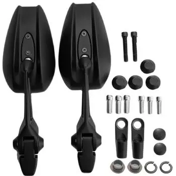 1 пара универсальных зеркал для мотоцикла, скутера, электровелосипеда, зеркала заднего вида для электромобиля, зеркало заднего вида с антибликовым стеклом