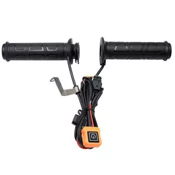 1 пара универсальных зимних мотоциклов, 12 В, 3-ступенчатая электрическая ручка с подогревом, руль