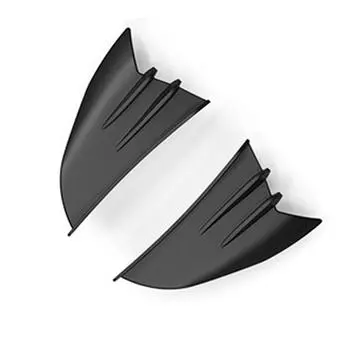 1 пара Универсальный мотоциклетный винглет обтекателя Гоночный комплект крыльев Спойлер Матовый черный