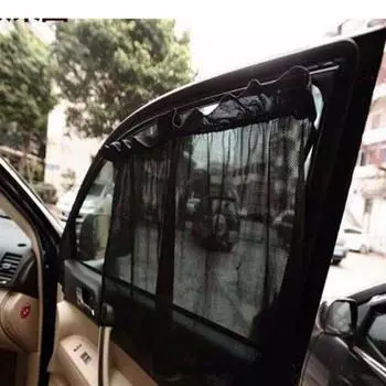 1 пара, универсальный сетчатый солнцезащитный козырек для автомобиля, солнцезащитный козырек для бокового окна, черный, бежевый, летний защитный лист от солнца и УФ-лучей бежевый