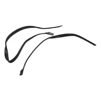 1 пара уплотнителей капота 2 шт., черные передние резиновые для замены леворульного автомобиля