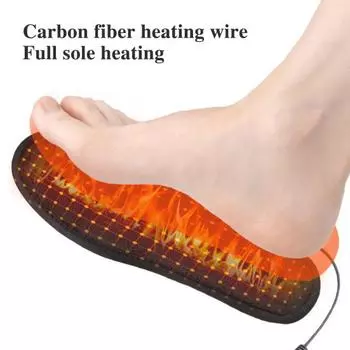 1 пара USB электрическая стелька с подогревом 3 температурных режима регулируемая мужская женская зимняя грелка для ног плюшевая грелка для обуви XL