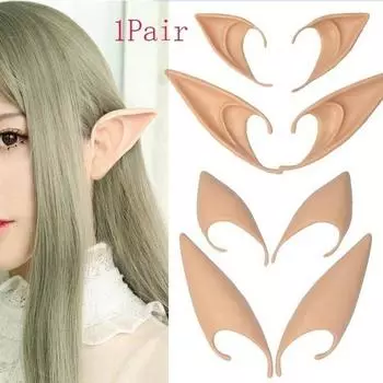 1 пара ушей феи эльфа, аксессуары для косплея, костюм на Хэллоуин, протезы, накладные уши, товары для вечеринок A small