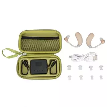 1 пара ушных аппаратов Звук Слух Слушание ABS Силикон Перезаряжаемый Эргономичный Медицинский Прибор Кожа