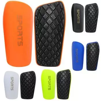 1 пара утолщенных футбольных щитков для голени, защитное снаряжение для футбола L чёрный